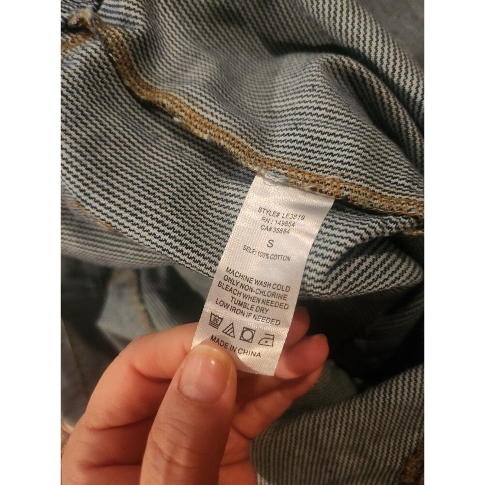 NWT Anthropologie x Sage the Label Mood Ring Striped Denim Overalls Womens Small - Picture 3 of 10